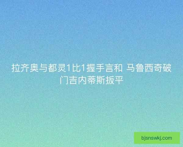 拉齐奥与都灵1比1握手言和 马鲁西奇破门吉内蒂斯扳平